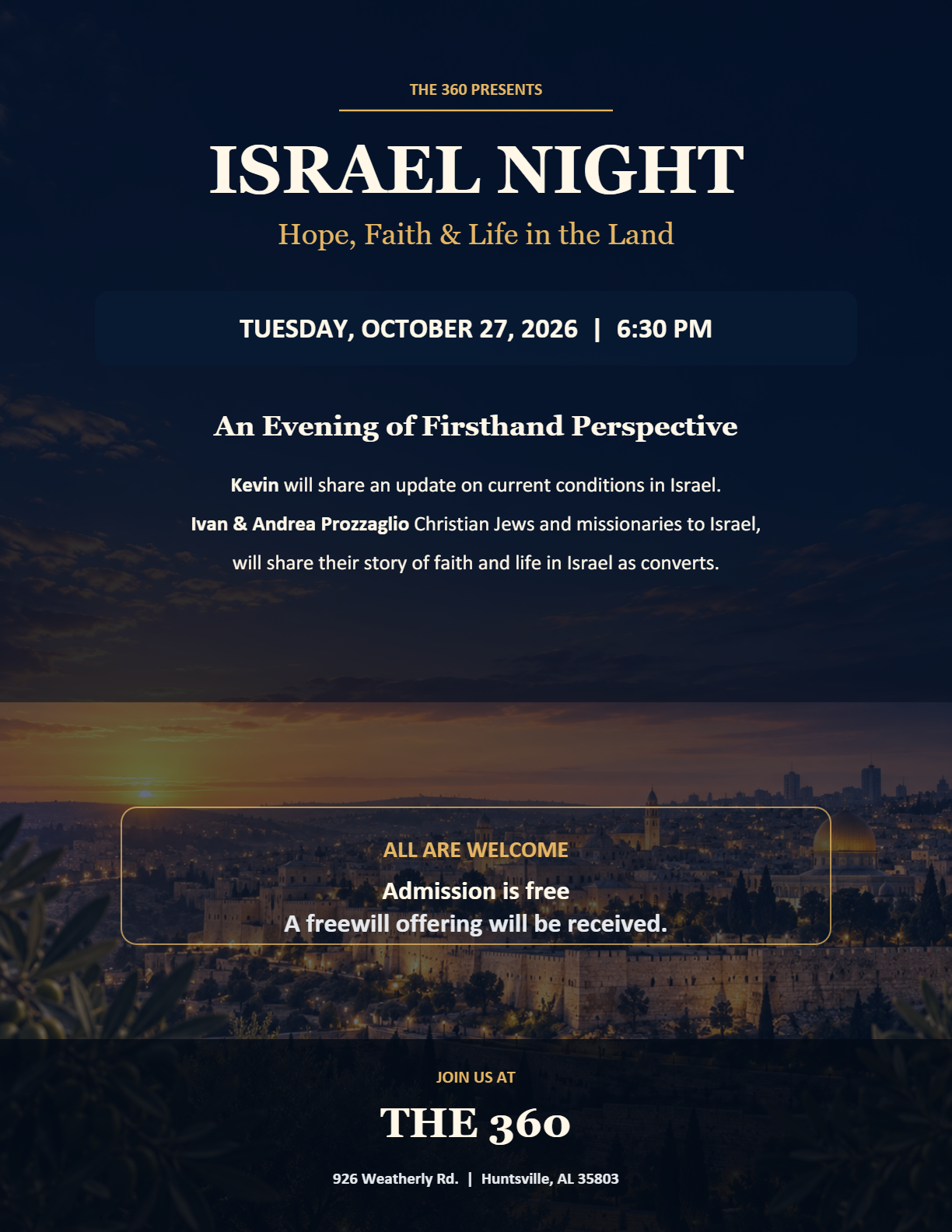 Israel Night at 360
